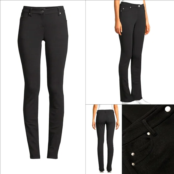 Eileen Fisher Heathered Tencel Ponte Skinny Pant 4 - Picture 1 of 7